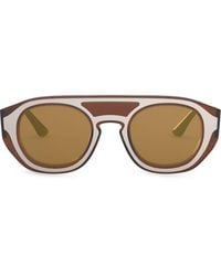 Giorgio Armani - Tinted Round-frame Sunglasses - Lyst