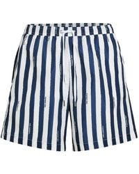 KARL LAGERFELD - Short De Bain À Design Rayé - Lyst