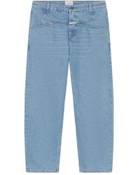 Closed - Jeans Dritti Con Inserti - Lyst