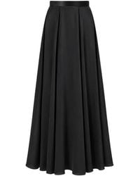 Temperley London - Amerie Pleated Satin Maxi Skirt - Lyst