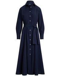 Polo Ralph Lauren - Florence Belted Midi Shirt Dress - Lyst