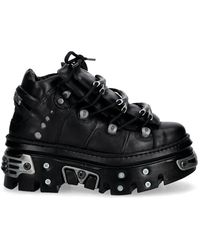 New Rock - M-Wall106-S10 Metal Detail Boots - Lyst