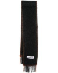 Acne Studios - Schal Mit Logo-Patch - Lyst
