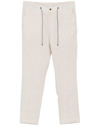 Corneliani - Pantalon À Taille Élastiquée Et Lien De Resserrage - Lyst