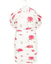 Magda Butrym - Rose-print Mini Dress - Lyst