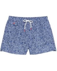 Kiton - Short De Bain À Fleurs - Lyst