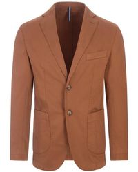RUSSO CAPRI - Oxford Cotton Blazer - Lyst