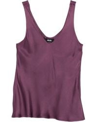 Dixie - V-Neck Satin Top - Lyst