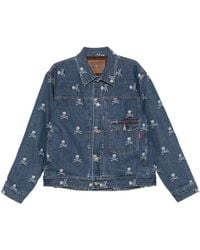 Mastermind Japan - Skull-crossbones Denim Jacket - Lyst