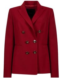 Pinko - Double-Breasted Peak-Lapel Blazer - Lyst