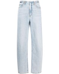 Alexander Wang - Cut-out Cotton Straight Jeans - Lyst