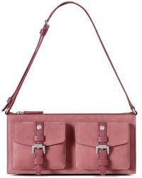Mulberry - Roxanne Buckled Suede Shoulder Bag - Lyst