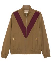 Valentino Garavani - V-Detail Zip-Up Jacket - Lyst