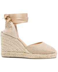 Castañer - Carina Tie-Fastening Wedge Espadrilles - Lyst