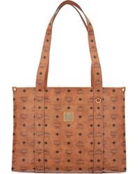 MCM - Handtasche mit Logo-Print - Lyst