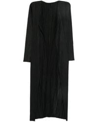 Pleats Please Issey Miyake - Manteau Plissé À Manches Longues - Lyst