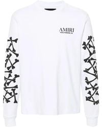 Amiri - Bones Stacked Long-Sleeve T-Shirt - Lyst