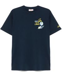Mc2 Saint Barth - Katoenen T-Shirt Met Gin En Tonic-Print - Lyst