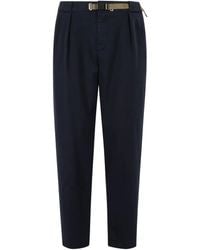 White Sand - Buckle-Fastening Pleated-Front Trousers - Lyst