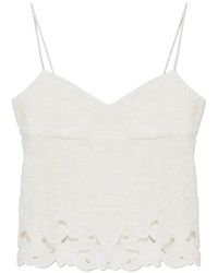 Isabel Marant - Romeka Floral-Embroidered Tank Op - Lyst