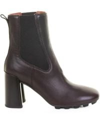 Hogan - 90Mm Block-Heel Leather Boots - Lyst