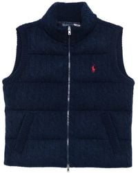 Polo Ralph Lauren - Cable-Knit Padded Gilet - Lyst