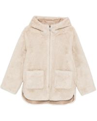 Betta Corradi - Veste En Fourrure Artificielle À Capuche - Lyst