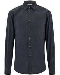 Ferragamo - Micro-Patterned Shirt - Lyst
