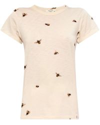 Rag & Bone - Bumblebee-print Cotton T-shirt - Lyst
