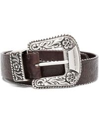 Golden Goose - Decorated-buckle Leather Belt - Lyst