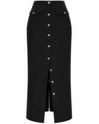 Reformation - Midi-Rok Met Knopen - Lyst