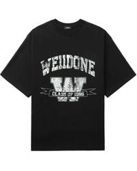 we11done - T-Shirt mit grafischem Print - Lyst