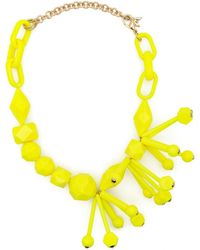 Patrizia Pepe - Geometric-bead Chain Necklace - Lyst