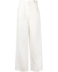 Fabiana Filippi - Transparent-Leg Loose-Fit Trousers - Lyst