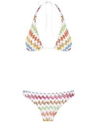 Missoni - Bikini Met Chevron Streep - Lyst