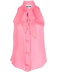 Moschino - ボウタイ ブラウス - Lyst