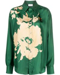 Pierre Louis Mascia - Cialda Floral-print Silk Shirt - Lyst