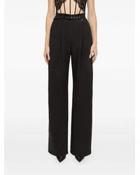Nissa - Belted High-Rise Trousers - Lyst