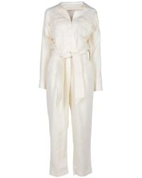 ANDRES OTALORA - Belted Button-Up Jumpsuit - Lyst