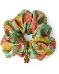 Versace - The Meadow Print Charm-Detail Scrunchie - Lyst