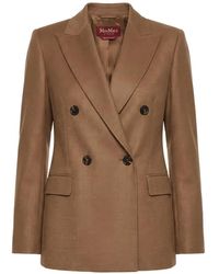 Max Mara - Blazer À Boutonnière Croisée - Lyst