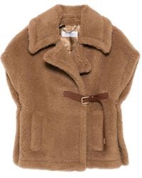 Max Mara - Abavo Faux-Fur Cape Jacket - Lyst
