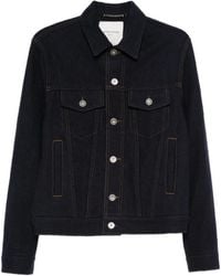 Jacob Cohen - Denim Jack Met Klepzak En Knoopsluiting - Lyst