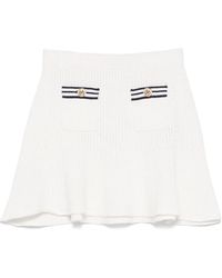 Self-Portrait - Knitted Mini Skirt - Lyst