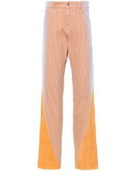 Mugler - Gradient-Effect Spiral Baggy Jeans - Lyst