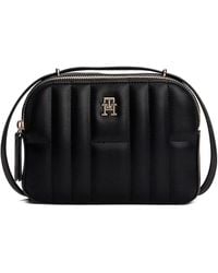 Tommy Hilfiger - Quilted Logo-Plaque Shoulder Bag - Lyst