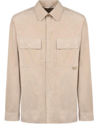 Agnona - スエード シャツ - Lyst