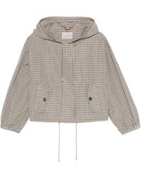Marella - Check Hooded Jacket - Lyst