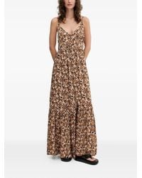 Rip Curl - Sea Of Dreams Floral-Print Tiered Maxi Dress - Lyst
