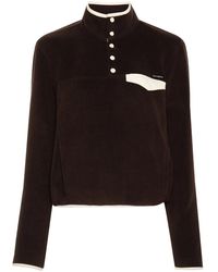 Sporty & Rich - Appliqué-Logo Fleece Jumper - Lyst